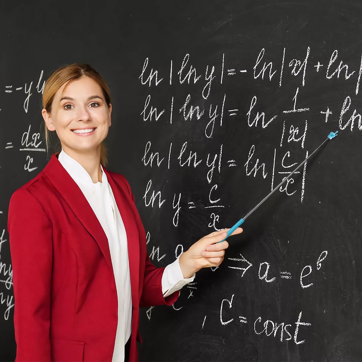 Telescopic Pointer Finger Stick - Bright Colored Telescopic Teachers Pointer for Classroom, Perfect Pointing Stick for Kids Reading & Presentation Pointers, Classroom Supplies