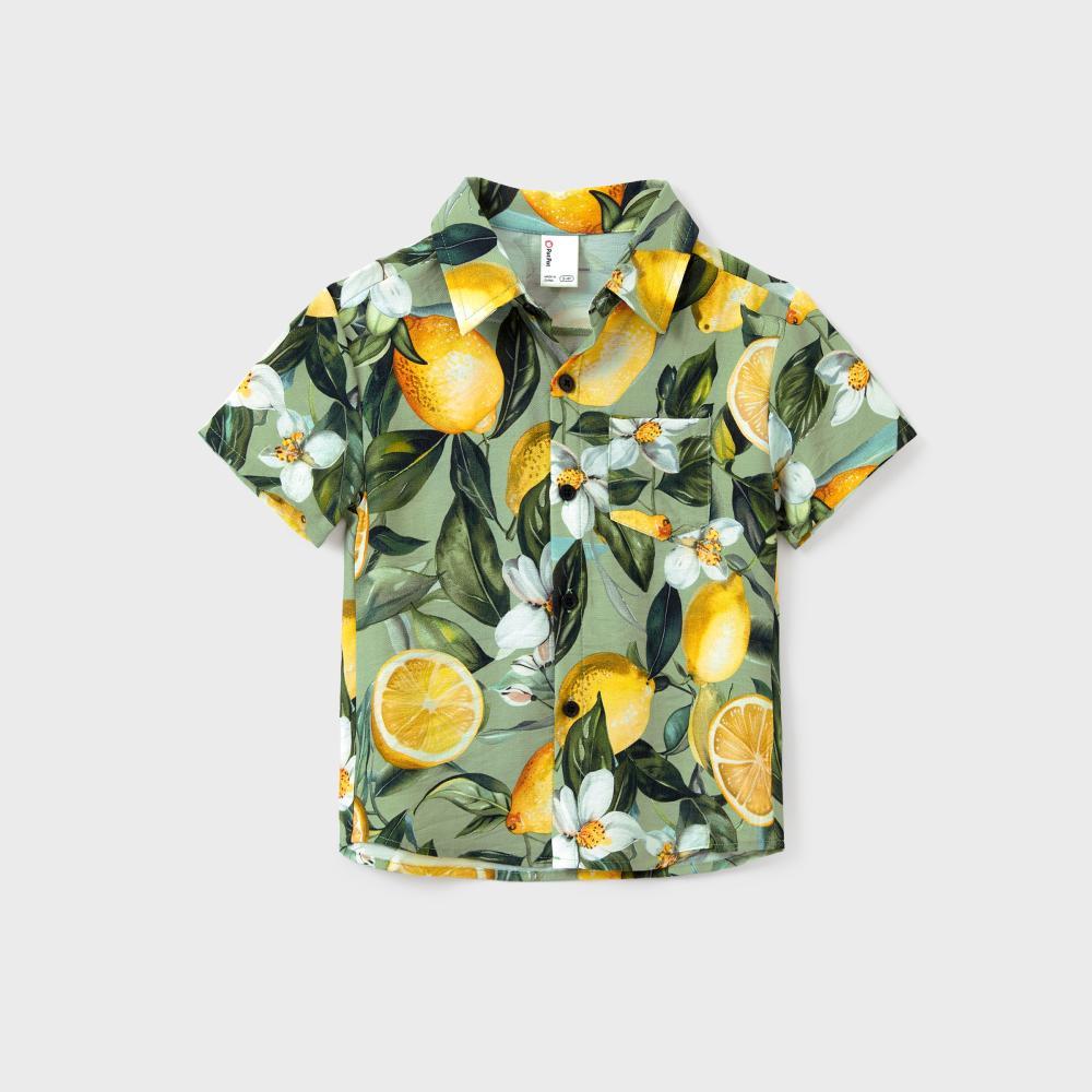 PatPat Matching Family Outfits – Lemon Print Hawaiian Shirts & Summer Dresses – Tropical Vacation Clothes for Men, Women & Kids Spingtok PatPat Matching Family Outfits – Lemon Print Hawaiian Shirts & Summer Dresses – Tropical Vacation Clothes for Men, Women & Kids Spingtok