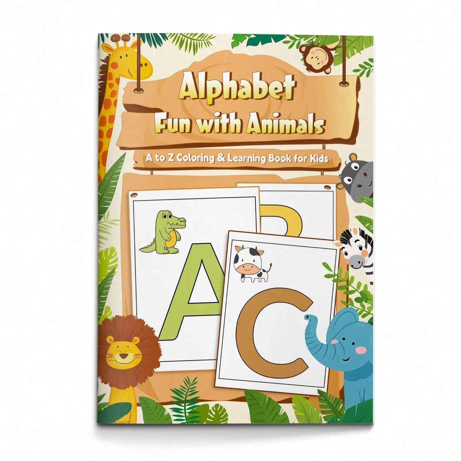 Alphabet Practice Workbook – Uppercase and Lowercase Tracing with Stroke Guides, Letter Sounds and Word Activities, Clear Writing Lines for Daily Practice, Builds Handwriting, Letter Recognition, Vocabulary and Early Reading Skills
