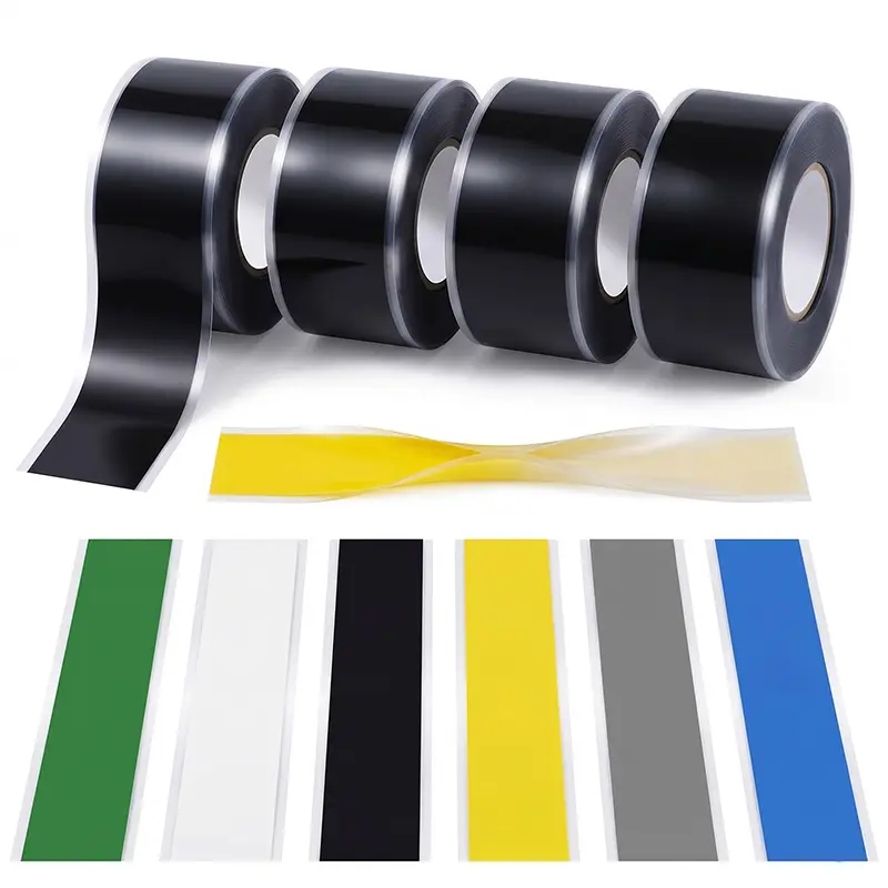 4 Rolls Self-Adhesive Silicone Sealant Tape, 1in×10ft No-Residue Heavy-Duty Option, Waterproof Leak-Proof High-Temperature-Resistant Insulator for Pipe, Hose & Emergency Electrical Repairs