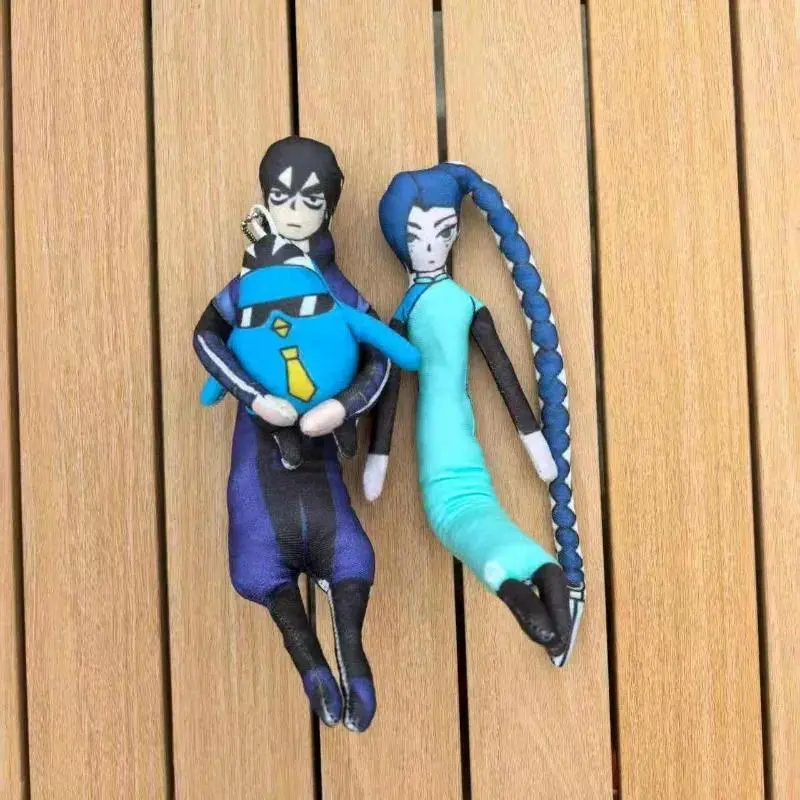 Game Scissor Seven Seven Thirteen Cosplay Plush Dolls Handmade Abstract Wire Skeleton Stuffed Toys Halloween Props Room Decor