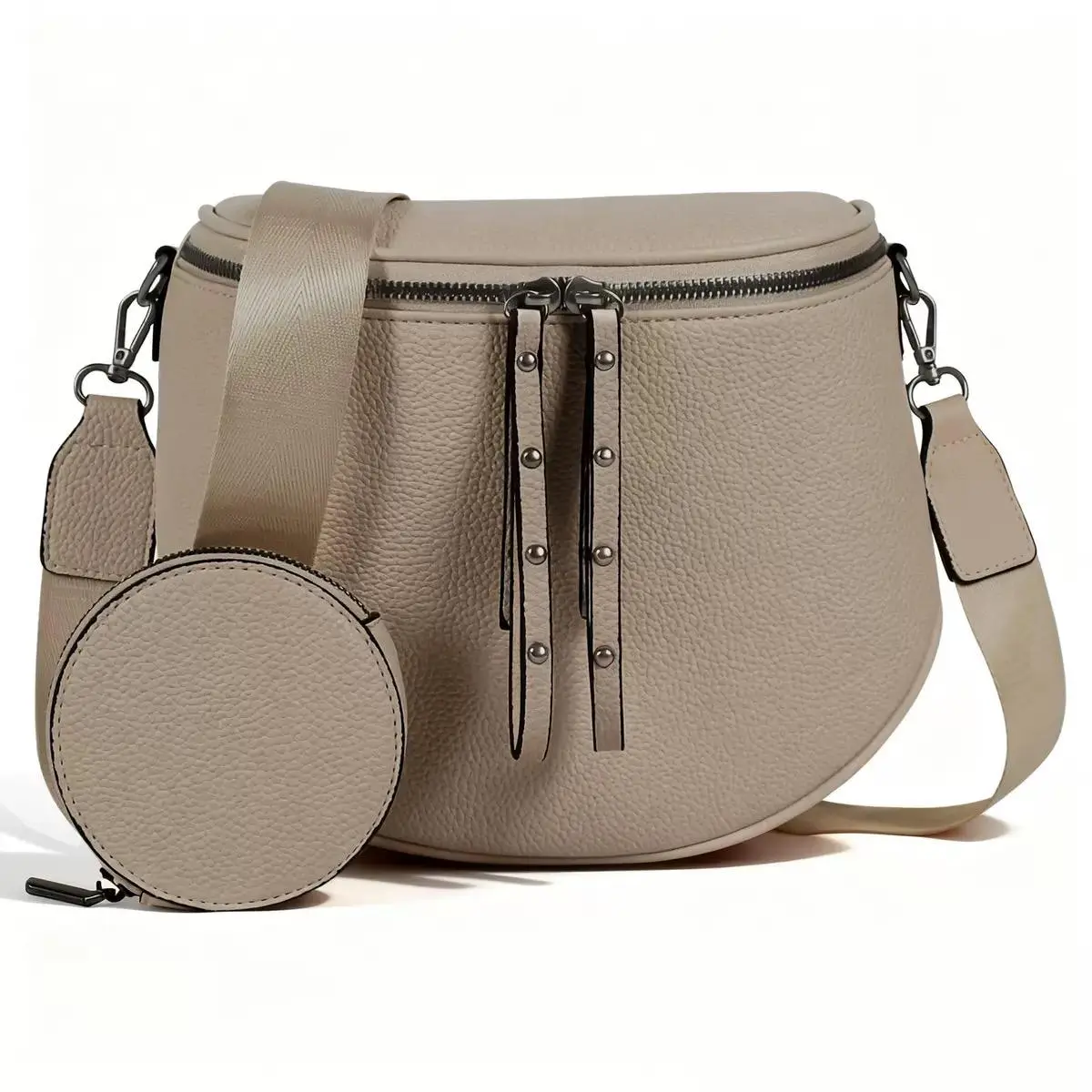 Multi-Purpose Large Fanny Pack Crossbody Sling Bag with Coin Purse Adjustable Strap for Daily Work Party Versatile for All Occasions