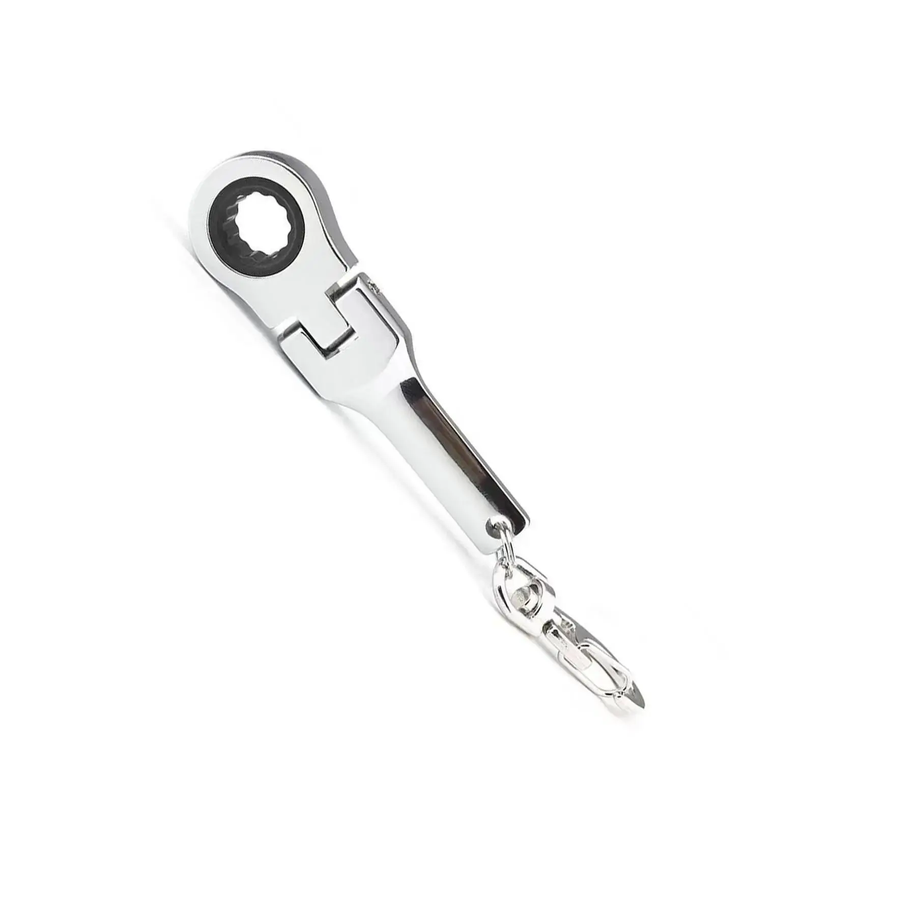 Adjustable Ratchet Wrench Keychain, Creative Durable Metal Keychain for Men & Women, 0.39inch/10mm Ratchet Wrench Hand Tools Keychain, Fashion Keychain for Daily Use, Multitool Keychain Opener, Keyrings, Multifunctional Keychain