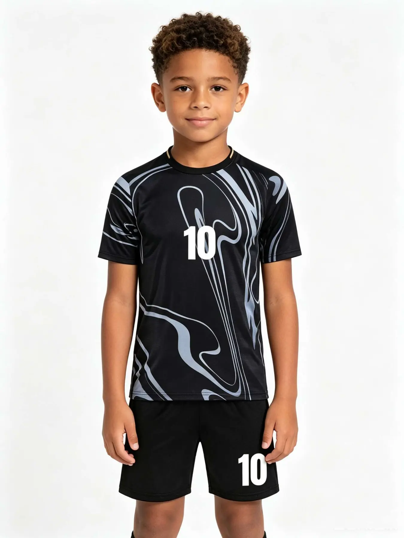 25/26 New Unisex Sports Set, Teen Soccer Training Gear, School Sports, Outdoor Running, Team Activities, Quick-Dry Breathable Football Uniform, Jersey Set, Football Kits, Soccer Jerseys Set