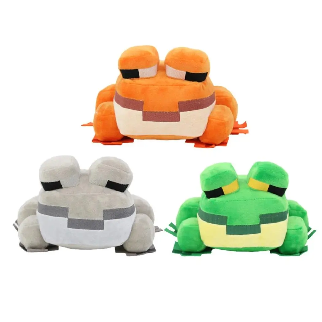 Cartoonish Minecraft Character Plush Toys - 20cm Short Plush PP Cotton Stuffed Dolls (Axolotl, Creeper, Spider, Enderman, Wolf, Bat, Zombie, Dragon) for Kids Party Gifts