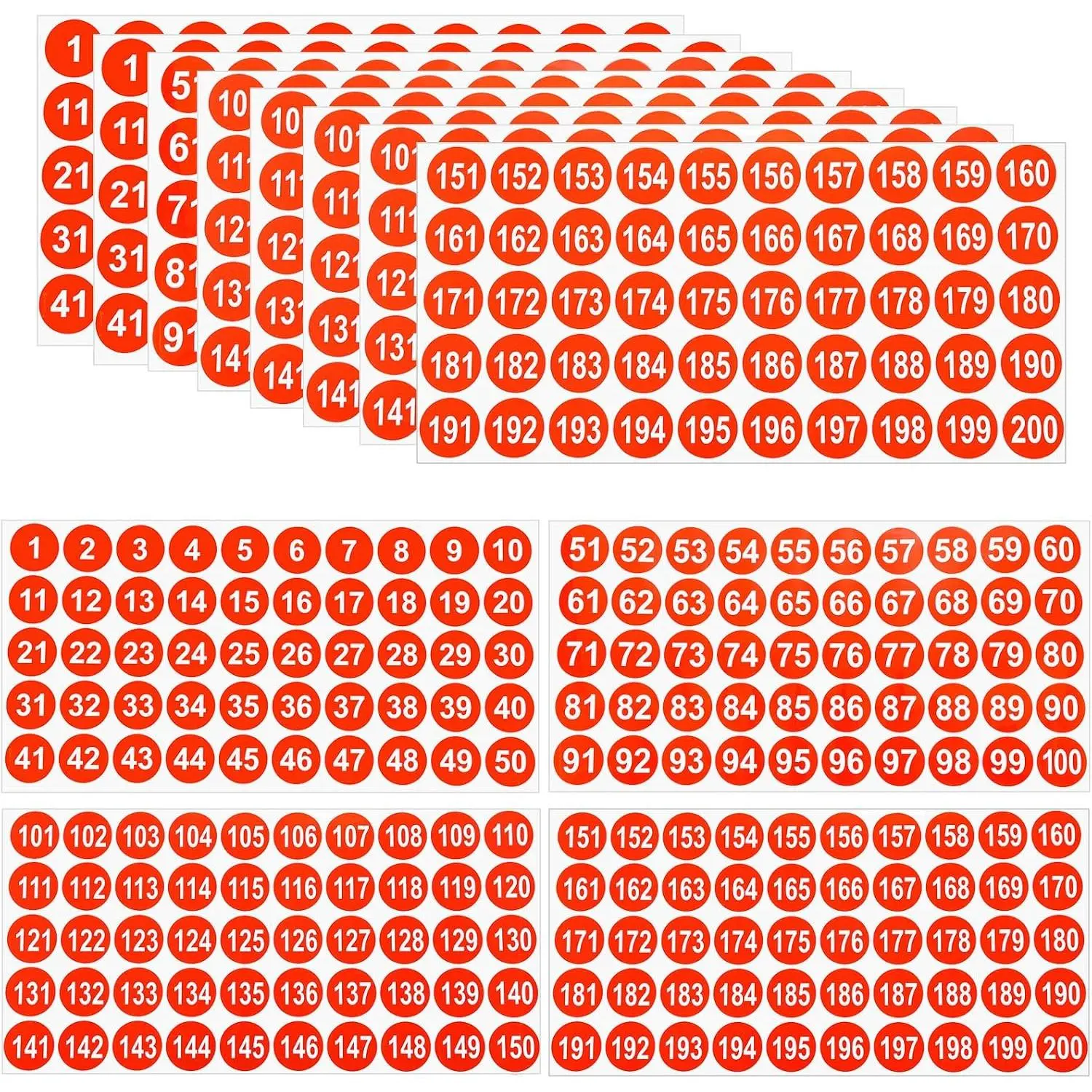 Red,1",3sets(1-200)