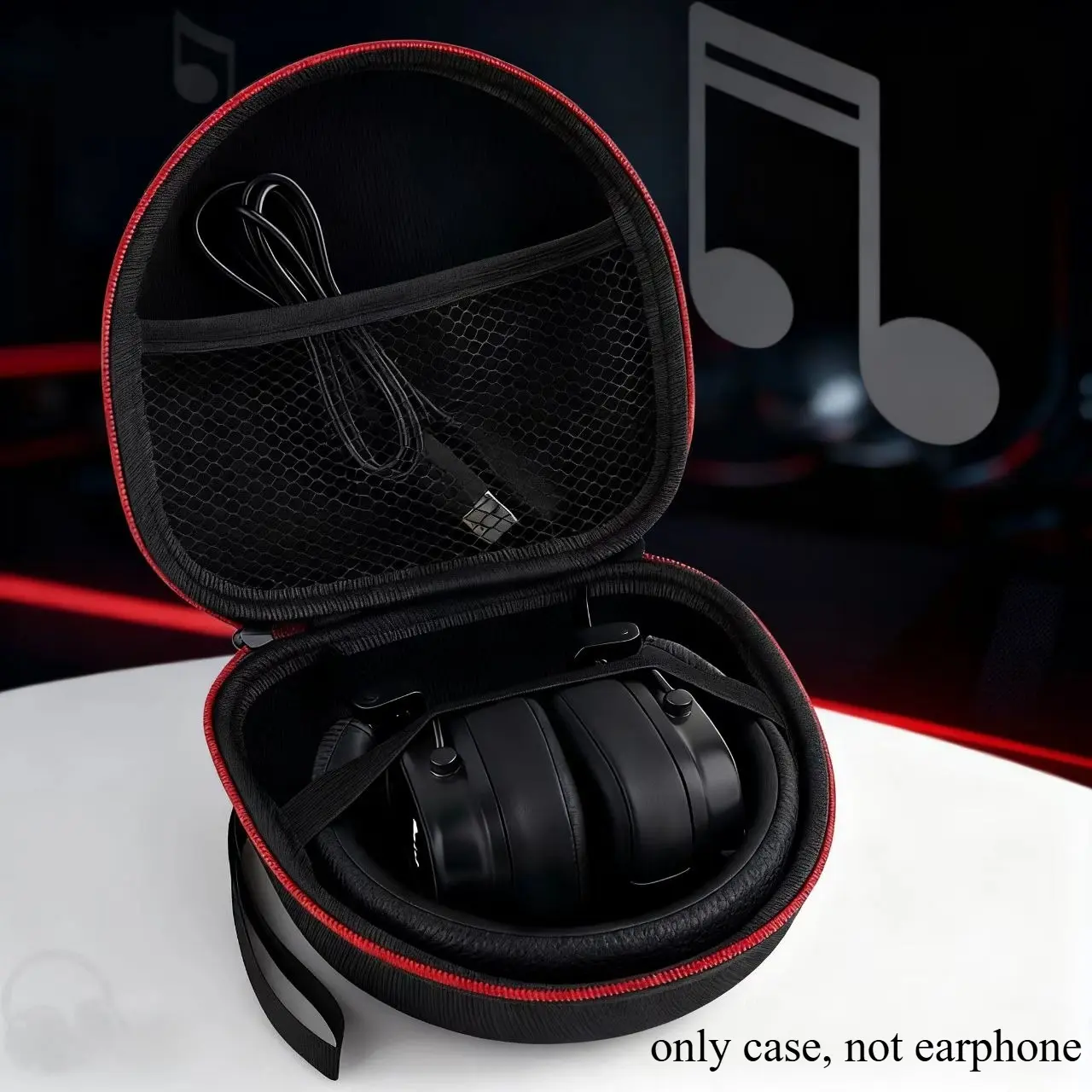 Headphone Protective Storage Case for BERIBES/TOZO/KVIDIO/Beats/Soundcore Anker Noise Cancelling Over-Ear Headphones Bag