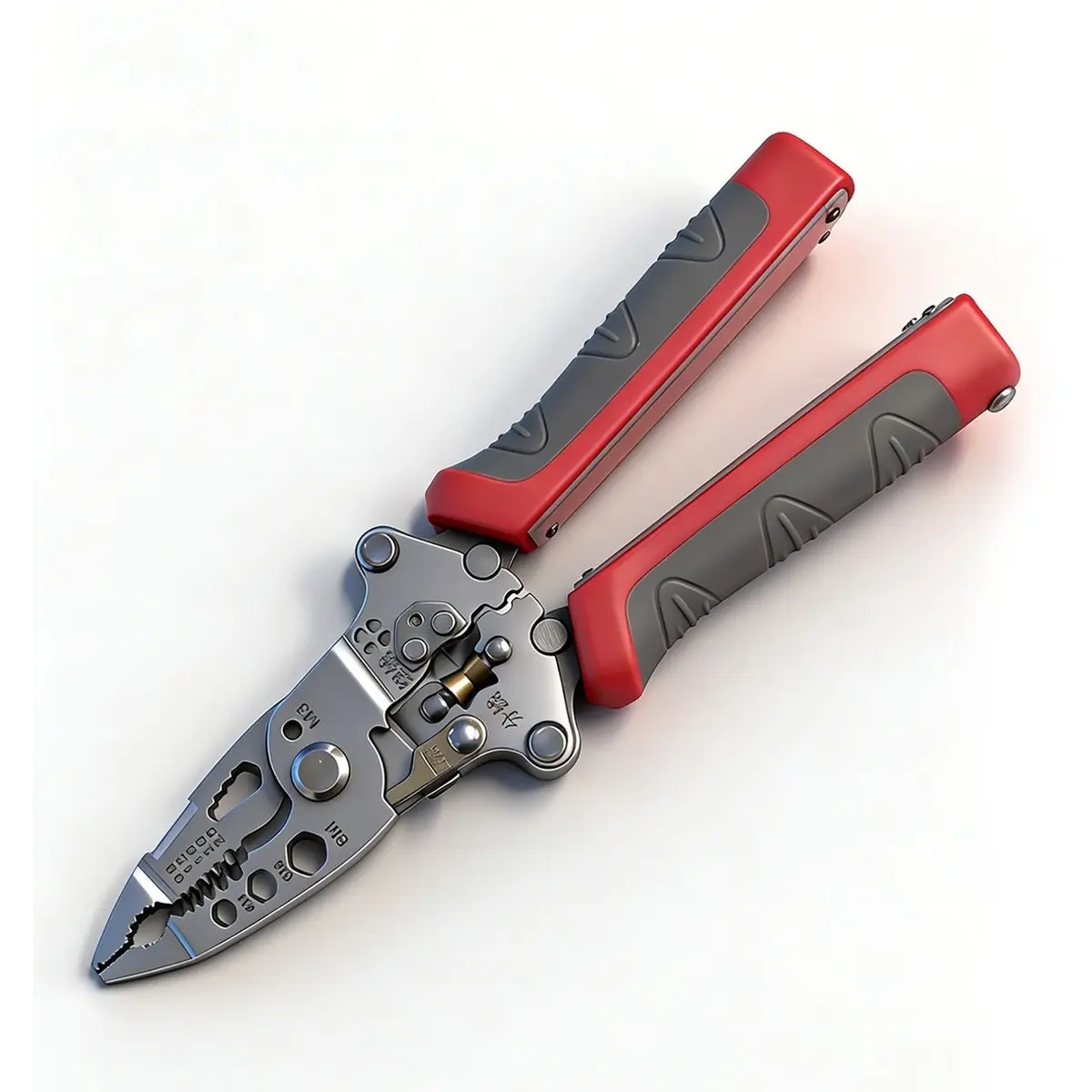 Wire Stripper with Digital Sensor, Stainless Steel Foldable Pliers for Wire Stripping, Cutting, and Crimping - Versatile Electrician Tool