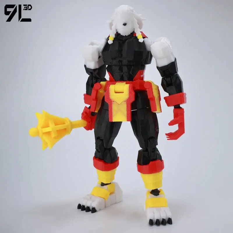 ​ 9L3D T13 Hero Invincible Boy Battle Roar Pose Berserk Figure LUCKY13 3D Printed Dummy13 Full Movable Collectible Toy Titan13 ​