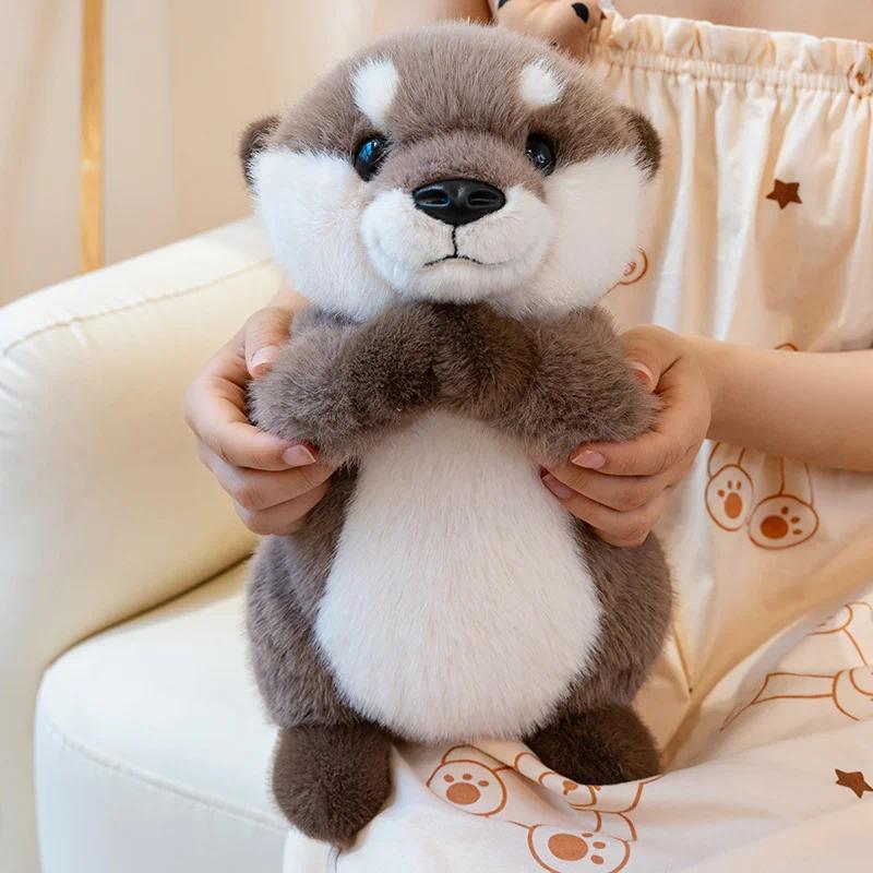 Kawaii Cartoon Animal Otter Plush Toys Huggable Soft Sea Otter Stuffed Doll Peluche Cute Furry Otter Doll Children Gifts