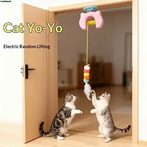 Interactive Cat Toy for Indoor Cat, Automatic Door Hanging Cat Toy with Detachable Design, Kitten Toys for Indoor Cats Self Play