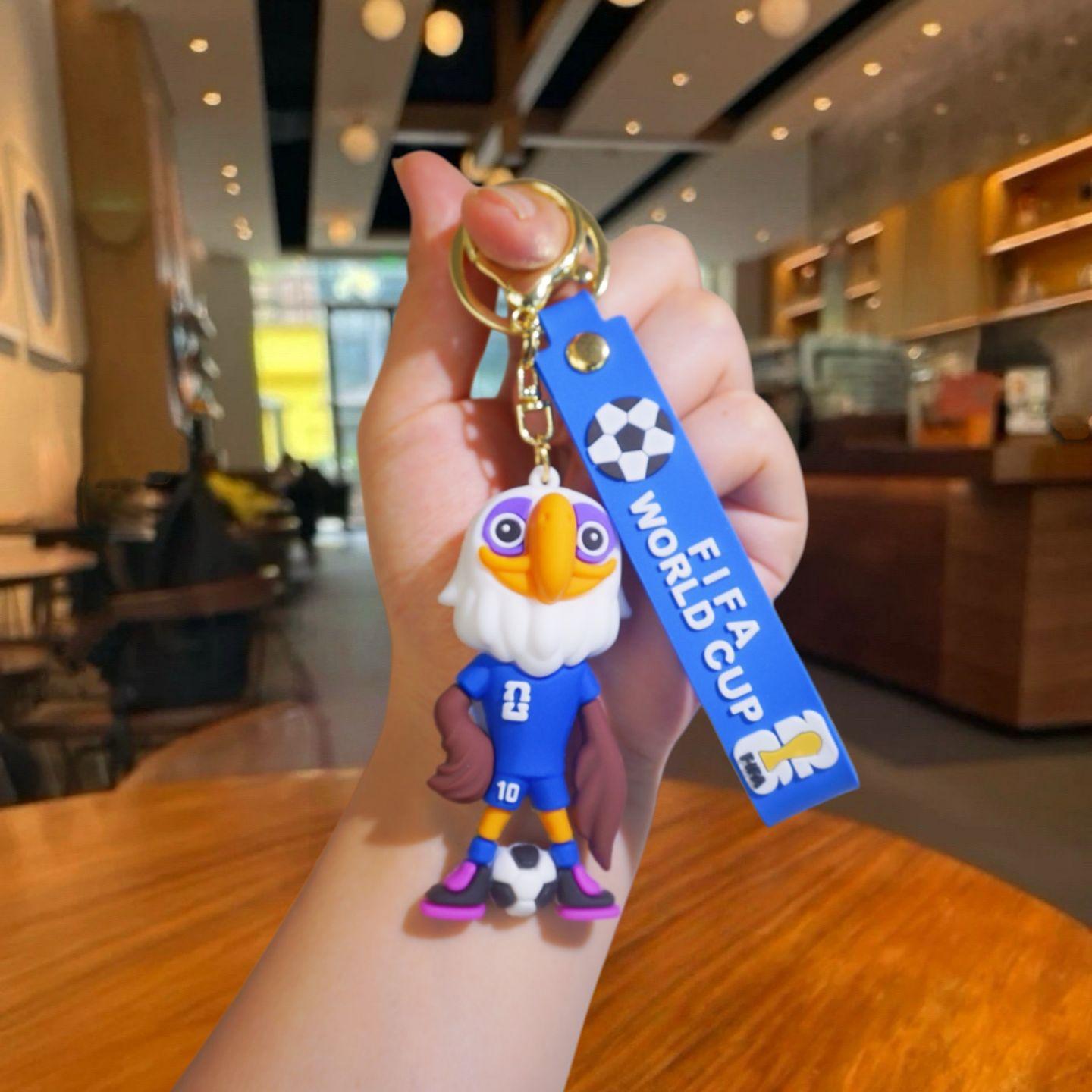 2026 US-Canada-Mexico World Cup Mascot Doll Keychain Toy Pendant Football Hercules Cup