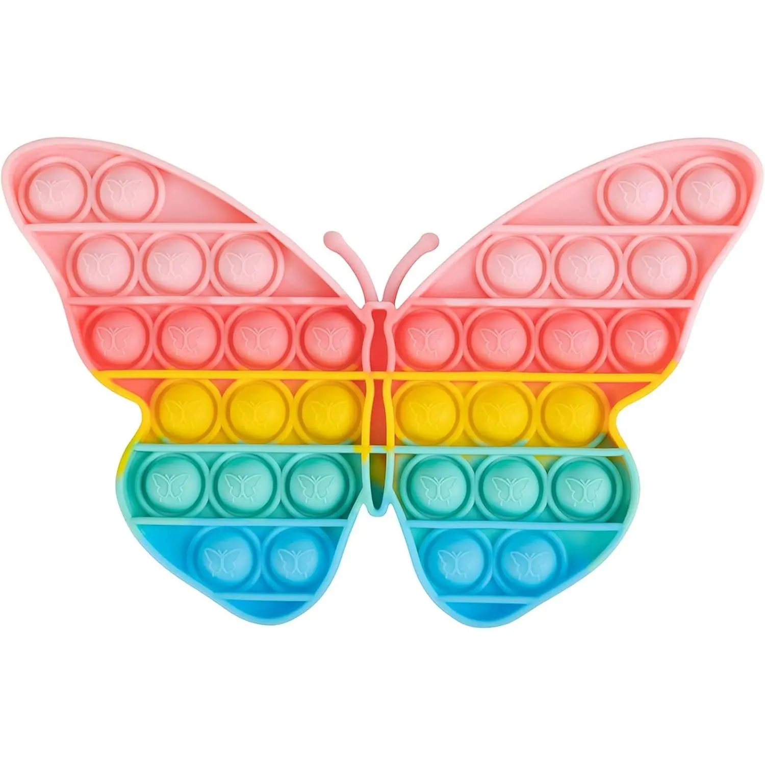 Pop Bubble Fidget Sensory Toys, Squeeze Sensory Toys, Novelty Gifts for Boys and Girls, Stress Relief and Anti-Anxiety Tools for Kids and Adults (Butterfly)