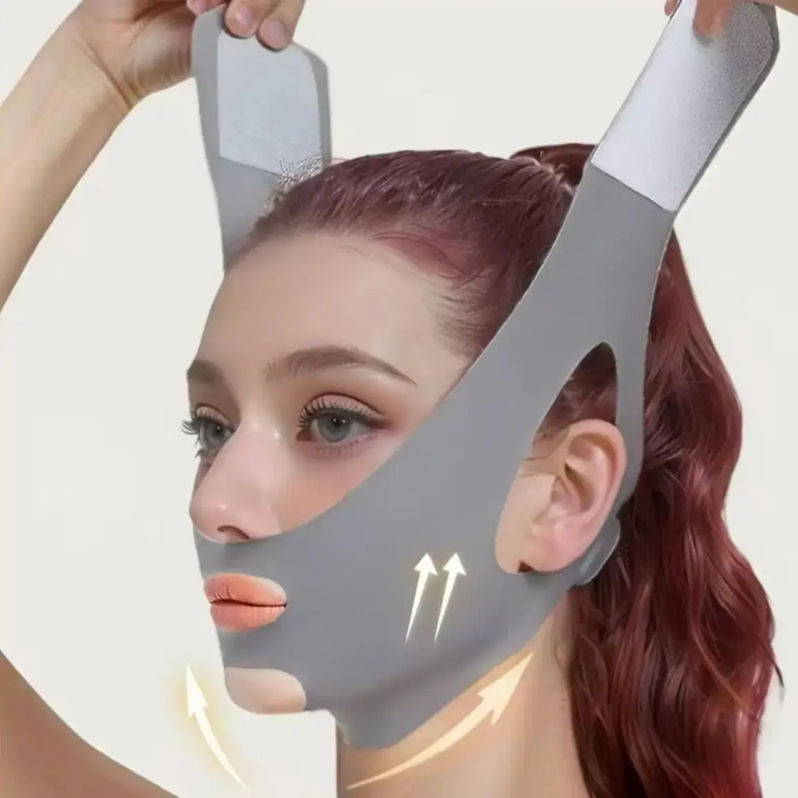 V-Shape Bandage Anti-Snoring Strap, Face Lifting and Tightening, Jawline Sculpting, Jawline Shaper, Breathable Material, Seamless Design, Relaxation & Sleep Aid