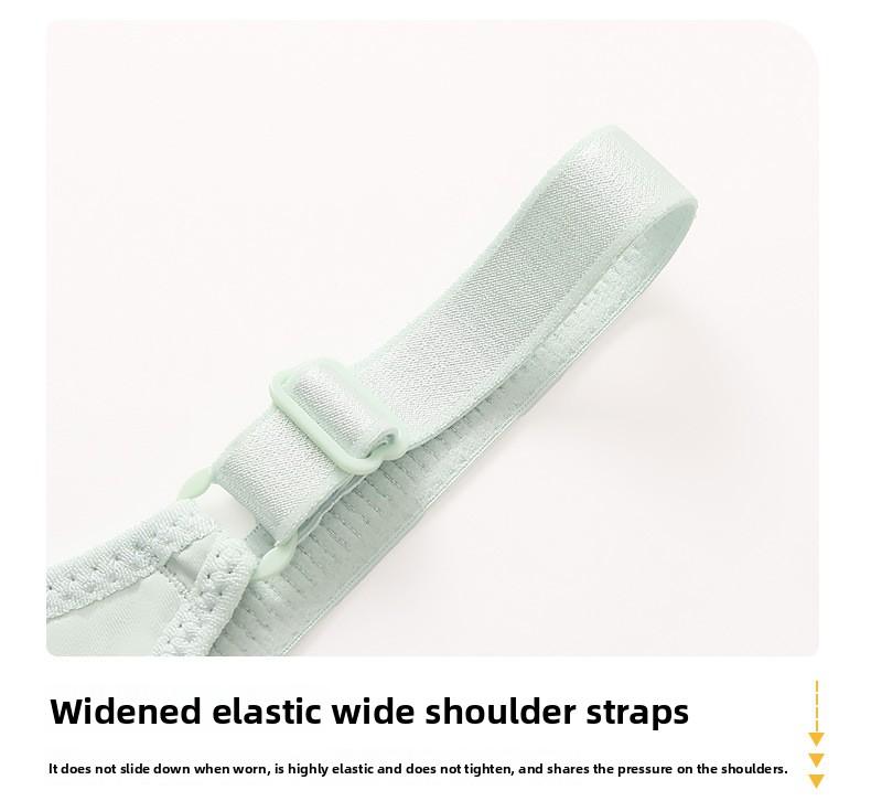 6-Pack Luxury Front Closure Underwear Wire-Free Sports Bra with Push-Up Support Lingerie Thin Cotton Fixed Cups Breathable Adjustable Comfort Fit Mom Tank Style Women's Innerwear for Daily Wear and Active Lifestyle - YY