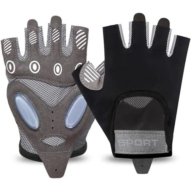 Non-Slip Breathable Workout Fingerless Gloves for Men Women, Gym Fitness Gloves for ,  Gym Exercises