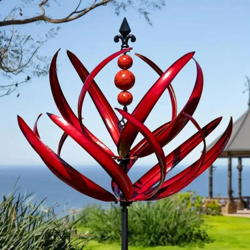 Metal Windmill Decor, Vibrant Creative Outdoor Garden Ornament, Rotating Spinning Wind Catcher, Perfect Gift for Kids, Harlow Wind Spinner Rotator, Decoration