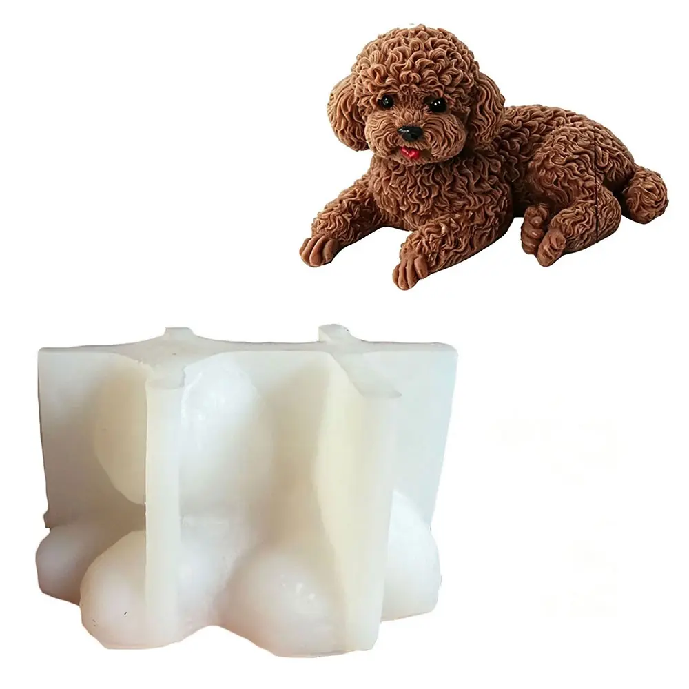 Cute Poodle Silicone Mold for DIY Soap and Mochi, Perfect for Crafting Adorable Pet Dog Decorations, Ideal for Creative Projects