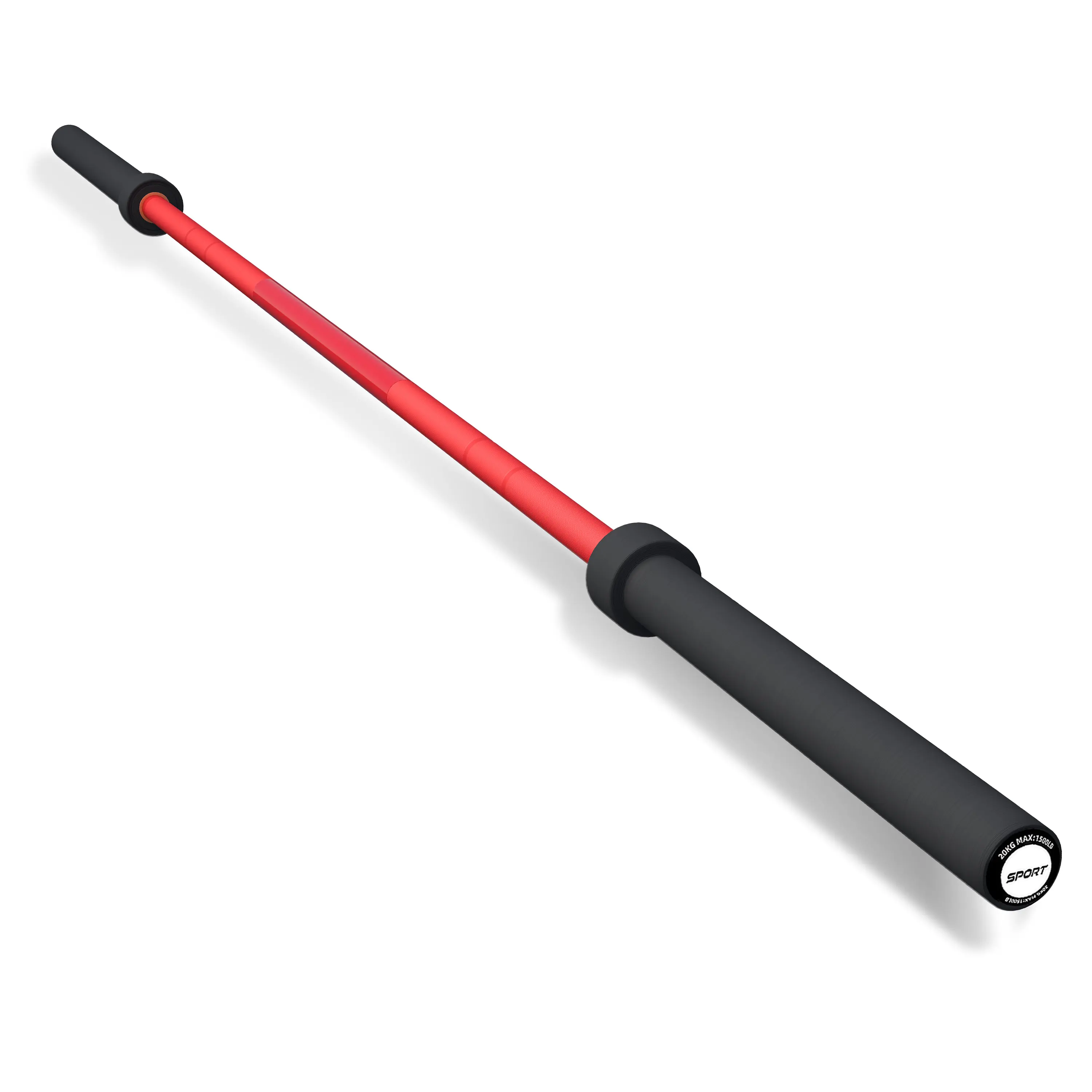 Garvee International Sports Games Barbell 7ft 44LB – 1500LB Capacity Powerlifting Bar – 28mm Grip, Needle Bearings, Hard Chrome Finish, Fits 2" Plates – Ideal for Squats, Deadlifts, Bench Press, Home Gym