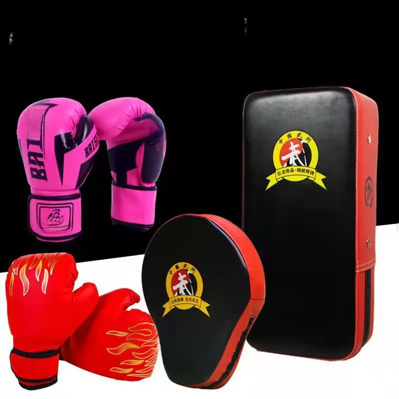Boxing Gloves Set with Hand Targets for Kids Adults Training and Sparring