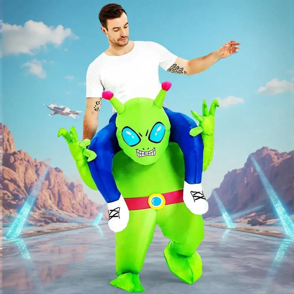 New Adult ET Astronaut Inflatable Alien Costume Funny Dress Suit Purim Carnival Halloween Anime Party Cosplay Costumes Unisex