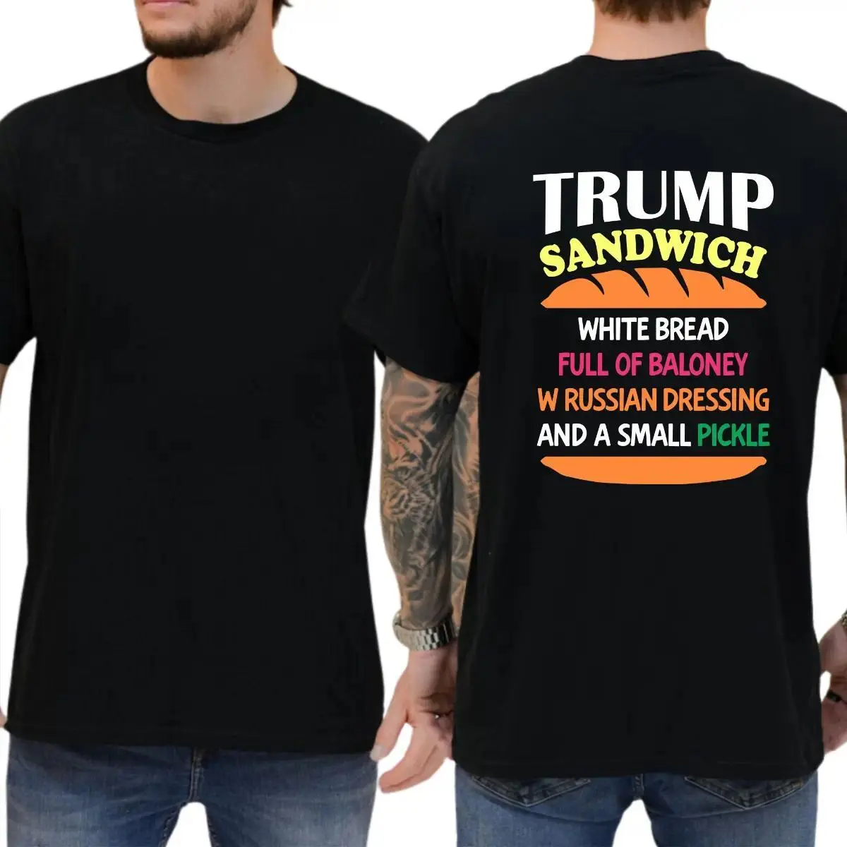 Trump Sandwich T-shirt, Funny Shirts, Democrat Tee, Liberal Shirt,  t0520