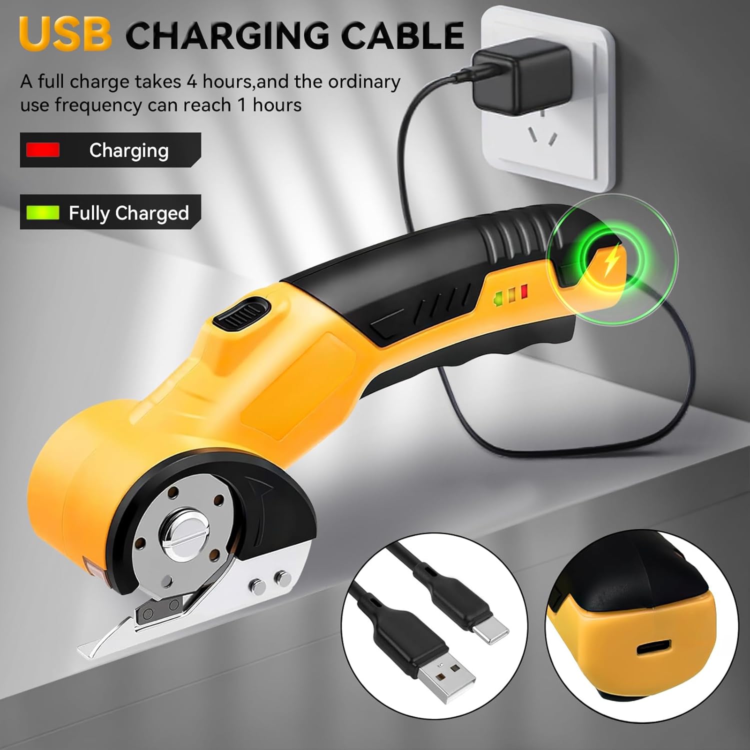 High Speed Cardboard , Box Fabric Scissor with Safety Lock, LED Light & Replacement , Rechargeable Cordless Electric for Cardboard, Fabric, Leather, Carpet High Speed Cardboard , Box Fabric Scissor with Safety Lock, LED Light & Replacement , Rechargeable Cordless Electric for Cardboard, Fabric, Leather, Carpet