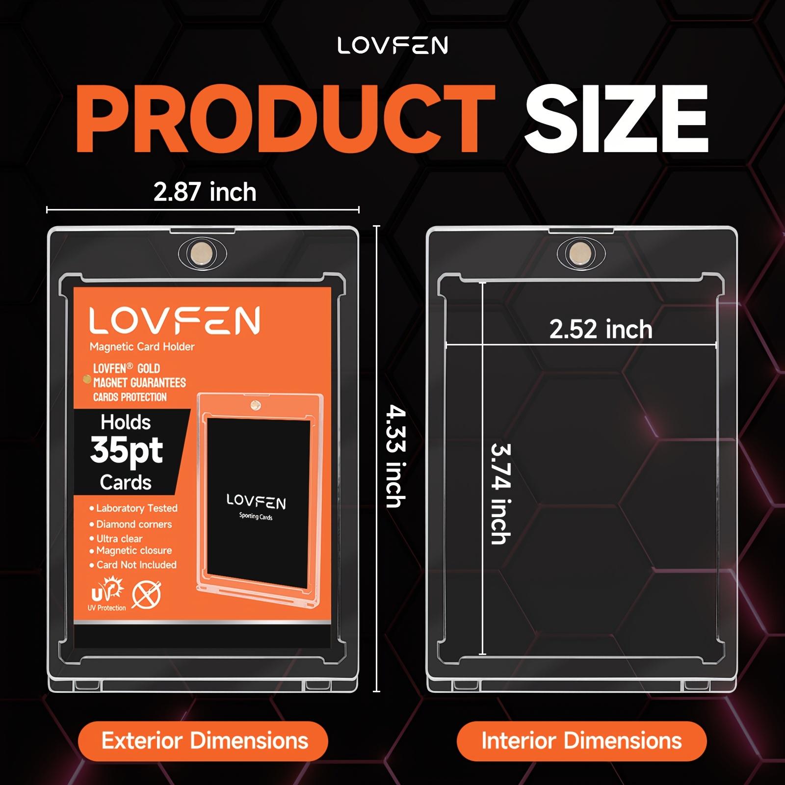 LOVFEN 35 PT Magnetic Card Holder -50 Packs 35pt One Touch Card LOVFEN 35 PT Magnetic Card Holder -50 Packs 35pt One Touch Card
