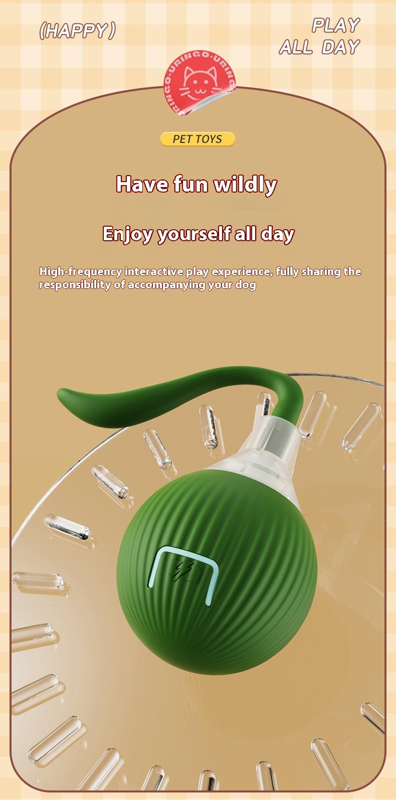 Interactive Rolling Ball Cat Toy – Super Drive Automatic Moving Ball for Indoor Cats