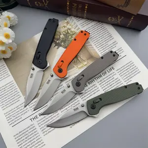 Outdoor Camping Pocket Knife Folding Fishing Knife, Daily Carry Hiking Climbing Tool, D2 Blade, Nylon Fiber Handle, Folding Pocket Knives