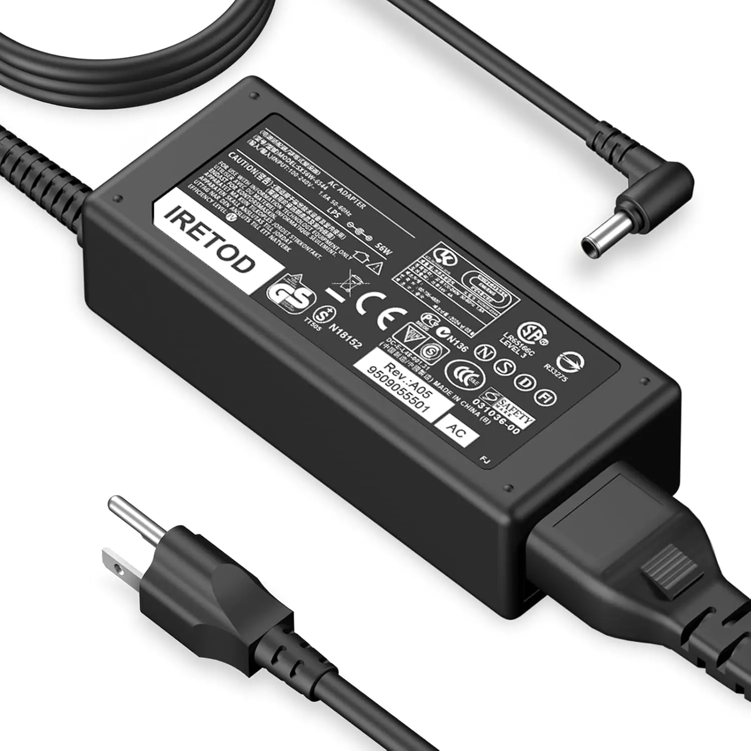 Charger Compatible with Samsung Monitor Power Cord - DC 14V 4A for Samsung SyncMaster 32" 27" 24" 22" 23" 20" 19" 18" 17" 15" Screen LED LCD Monitor TV Power Supply Cord