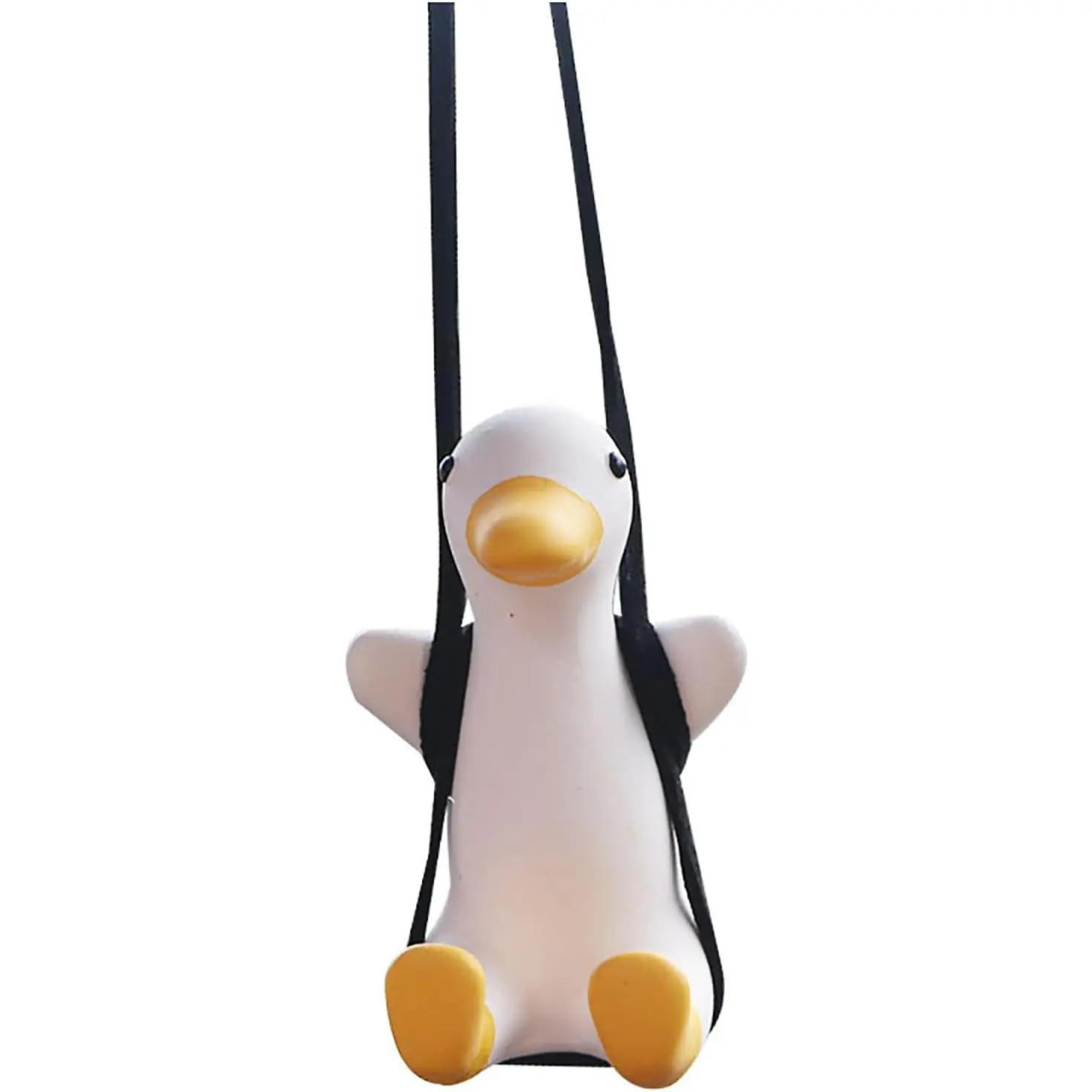 Cool Swinging Duck   Ornament, Cute  Decor Interior Rearview Mirror  Accessory, Creative Swing Duck Pendant,Funny  Interior Decoration  for Women, Men, and Teens