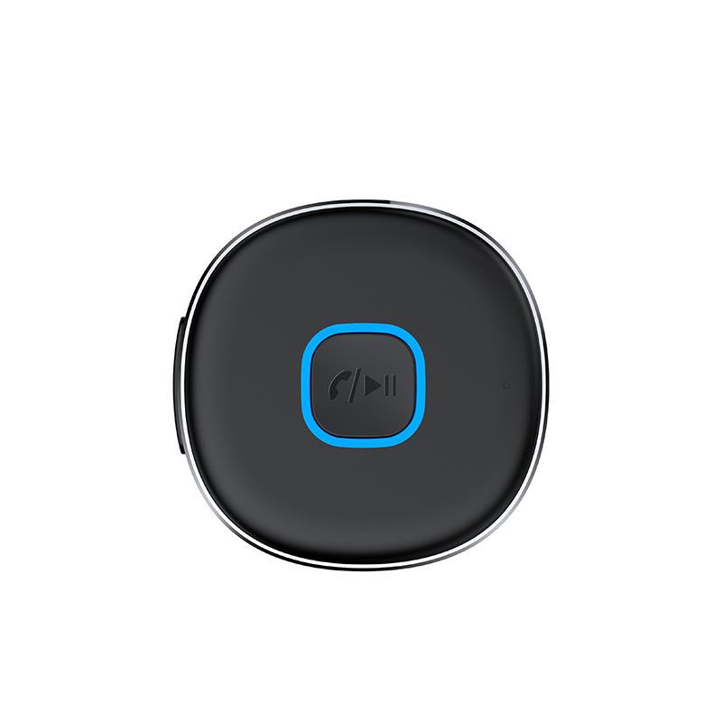 Car Bluetooth Receiver, Noise Cancelling 3.5mm Bluetooth Car Adapter, Wireless Audio Receiver for Home Stereo/Wired Headsets, Hands-Free Calling