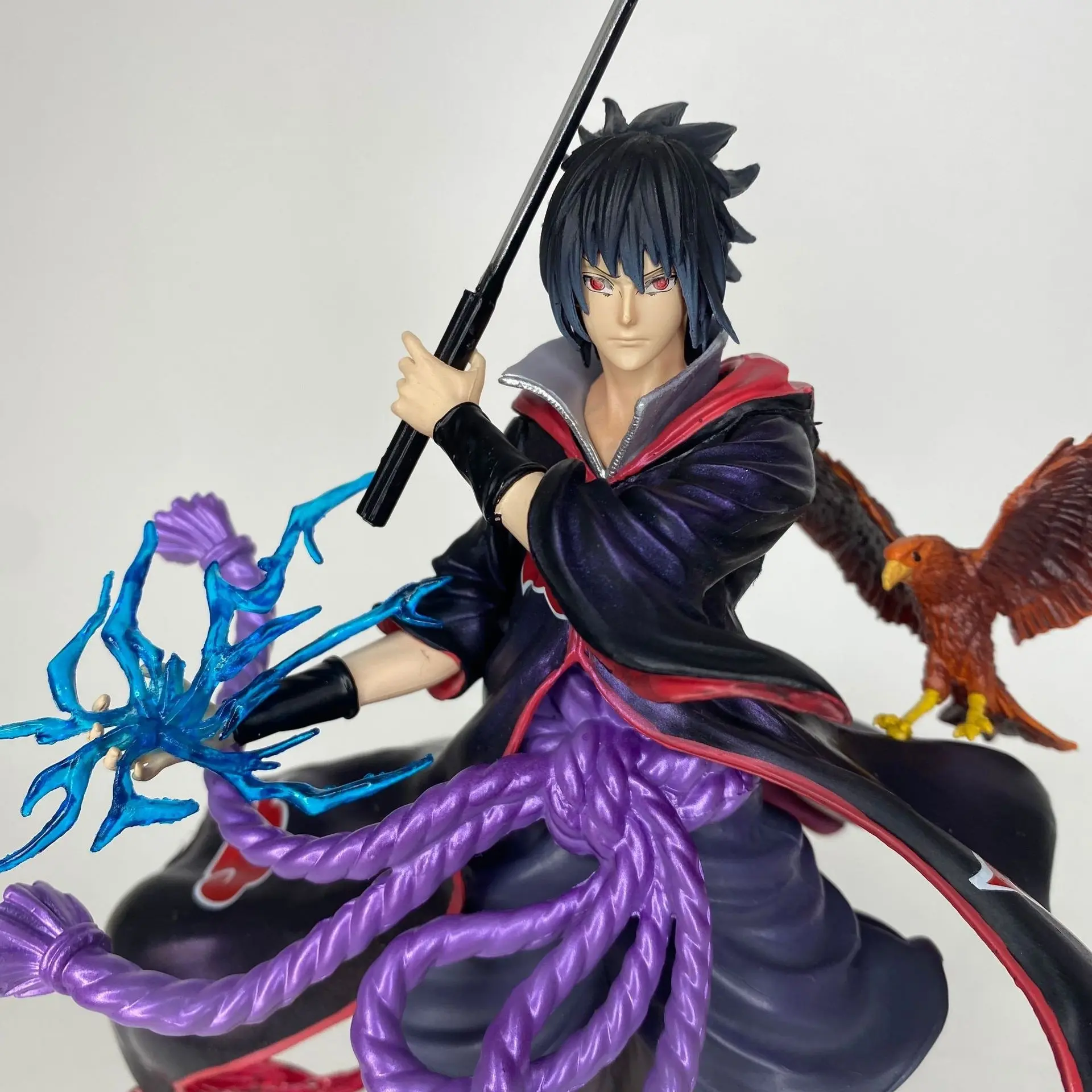 Naruto Anime Figurine, Ten Years Hundred Endurance Lightning Cutter Sasuke Assistant Model, Anime Akatsuki Resonance Series Statue Toy, Anime Action Figures, Anime Collectibles, PVC Figure