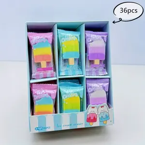 36-Pack Gradient Jelly Erasers Box Set, Creative Erasers for Artists, Students, Office Use, Perfect Party Gifts, Classroom Rewards, Holiday Presents