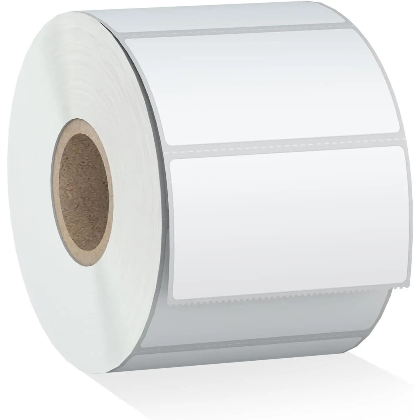 2.25" x 1.25" White Direct Thermal Barcode Labels 1000 count for  ZD410 ZD411 LP2824, 2-1/4x1-1/4 1 Roll   Adhesive Perforated Return Address Labels  with Rollo MUNBYN