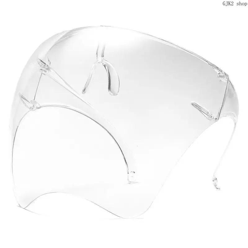 Anti-Fog Full Face Protective Shield with Transparent Lens - Wear Over Eyeglasses, Anti-Splash, Wind & Dust Protection for Outdoor Work, Cycling