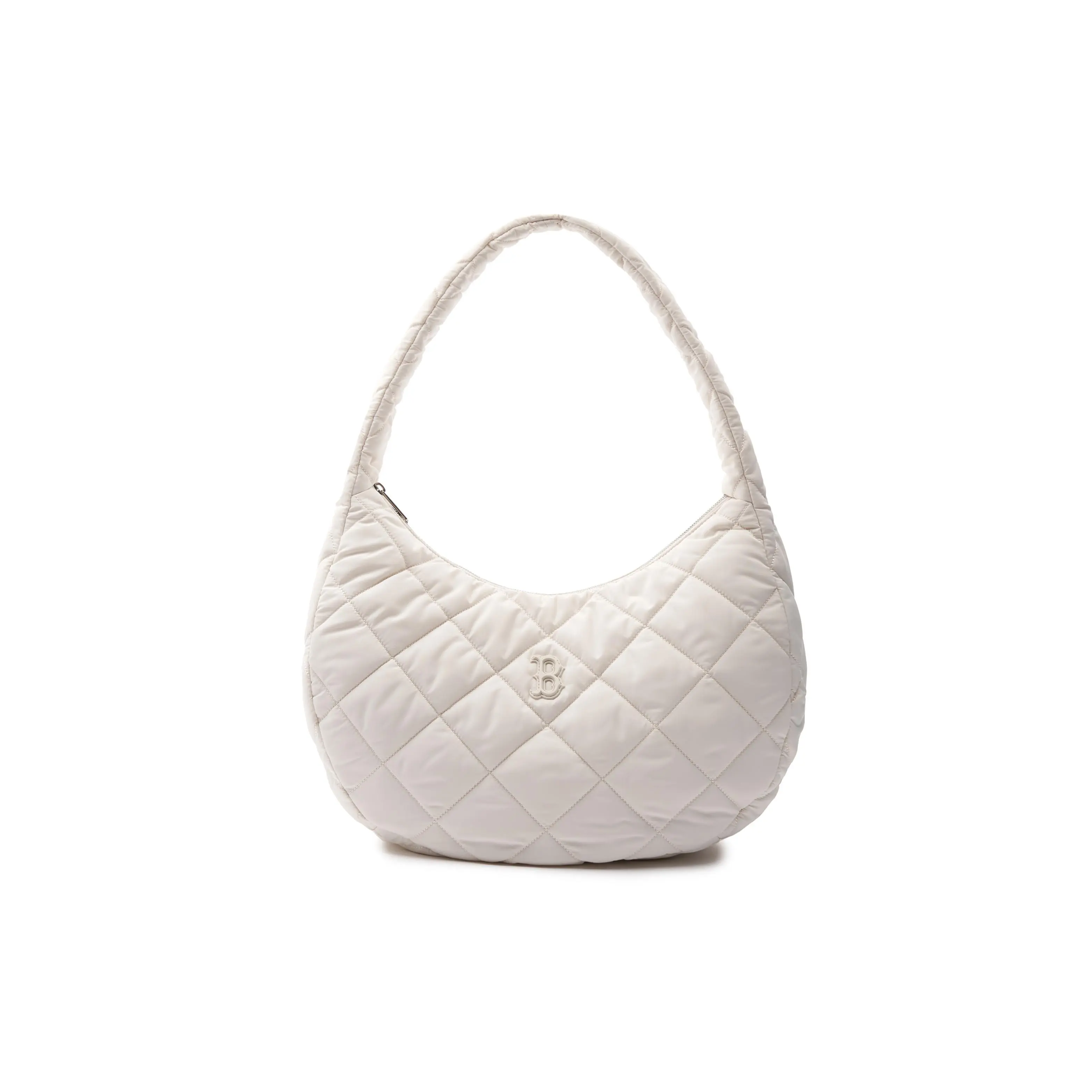 MLB New York Yankees Cloud-Pattern Polyester Crossbody Bag for Women, Casual Style, White