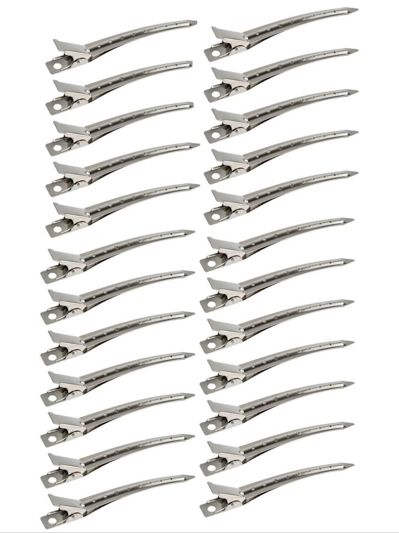 24/39/60pcs Hair Styling Clips, Large Duckbill Hair Clips, Hand Push Wave Clips, Sectioning Positioning Clips, All Seasons Casual Style