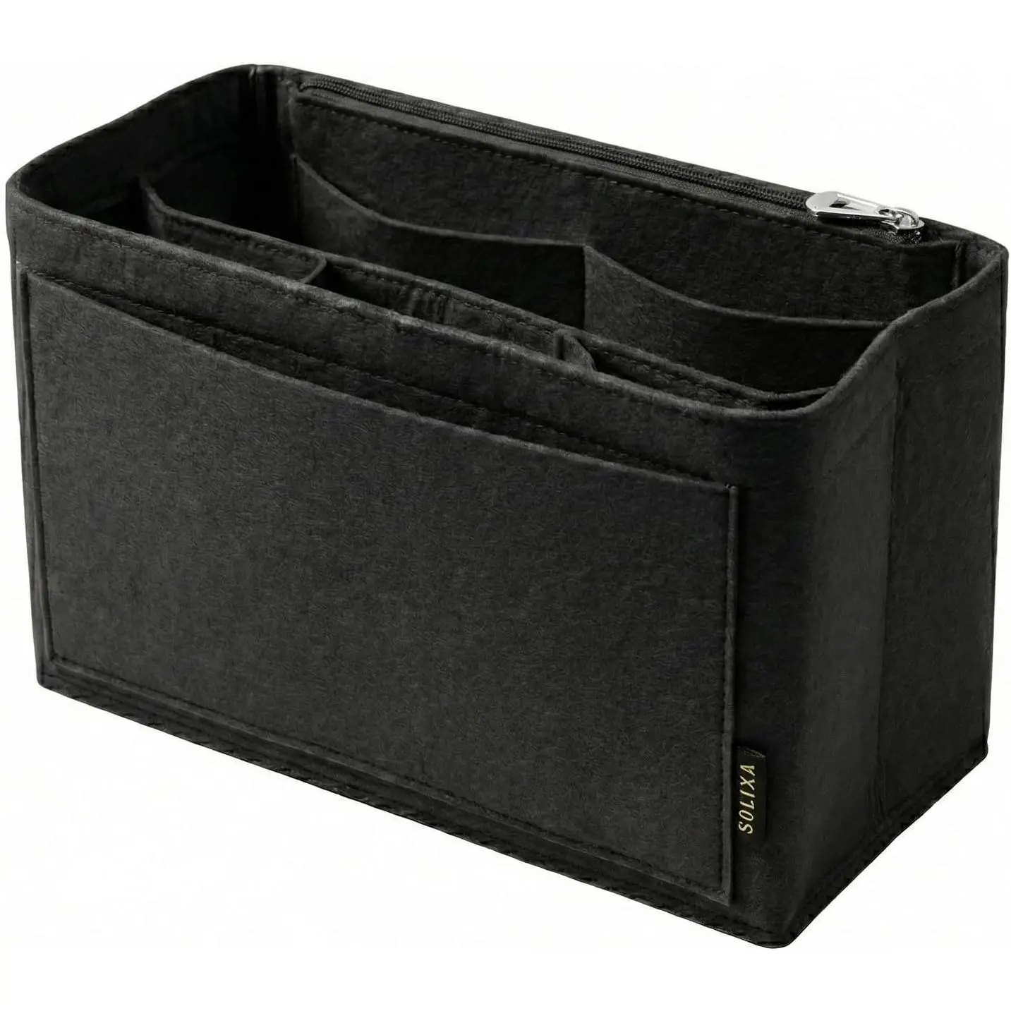 Felt Purse Organizer Insert for Tote Bags, Bag Insert for Handbags fit Neverfull MM, bag  for tote bags,Compatible with   & Designer Bags, Medium Beige