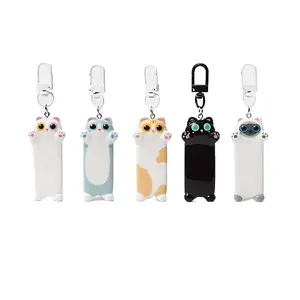Adorable Cartoon Hug Cat Keychain Pendant Delicate Compact Jewelry Sweet Backpack Ornament with Versatile Design