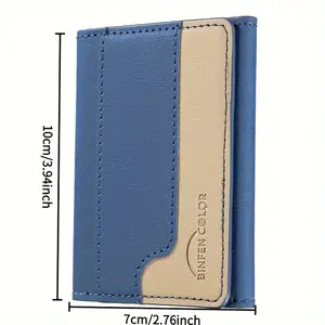 Auto-aligning magnetic wallet with 6 card slots, stand, and high-strength magnetic closure - Business-style men's card holder, suitable for professional use, phone storage wallet |   Fashionable wallet design |   High-quality textured wallet, card holder