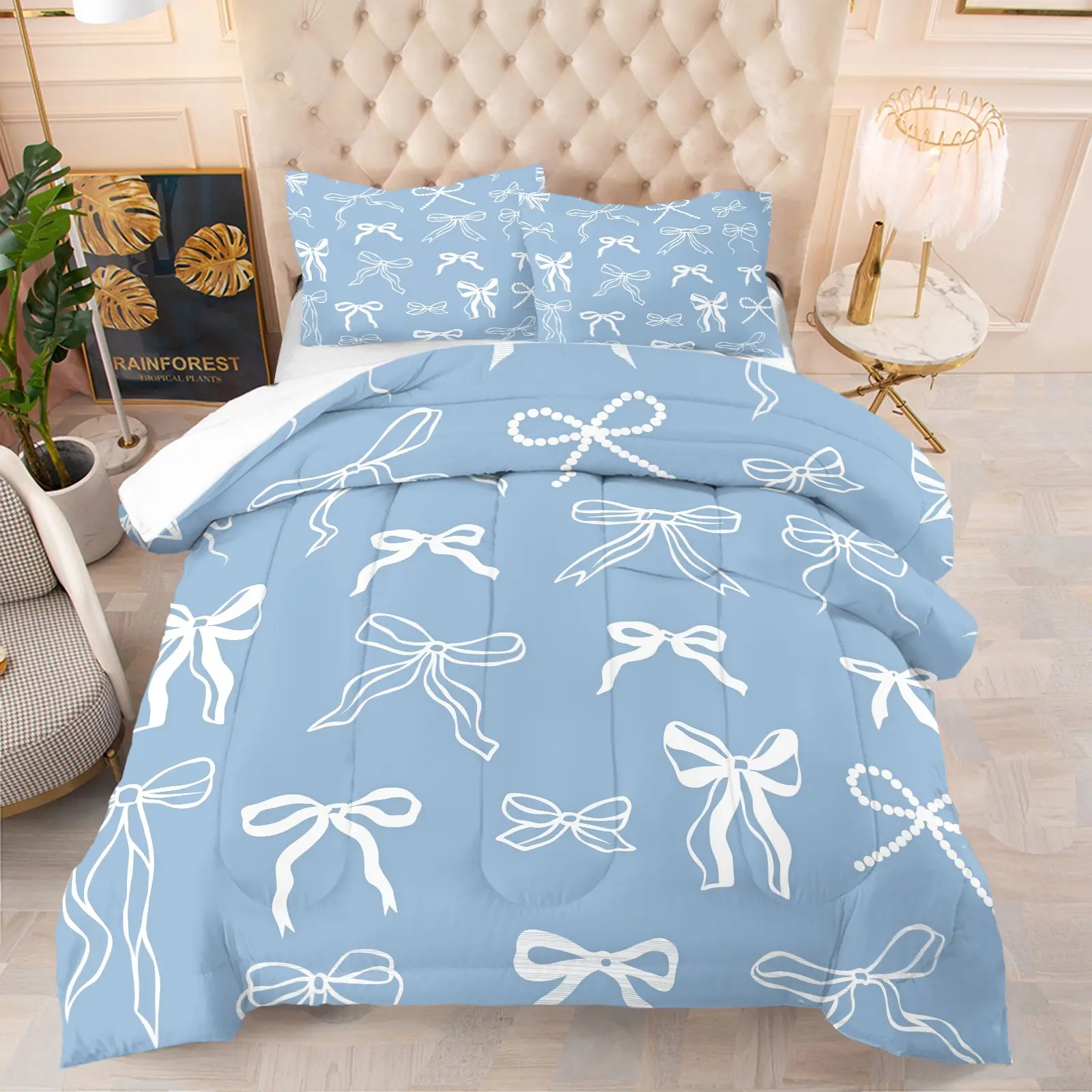 Red Panda Pattern Comforter Set, Soft And Comfortable Bedding Set (1 Comforter + 1/2 Pillowcase, No Pillow Core), Suitable For Teenagers And Adults, Guest Rooms, Dormitories, And Master Bedroom Scenarios