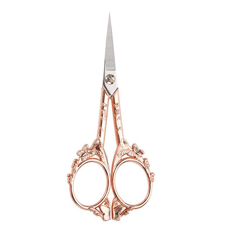 Vintage Butterfly Design Sewing Embroidery Scissors, 1 Count Small Sharp Detail Shears for Craft, Artwork, Needlework Yarn, Bathroom Accessories, Ribbon Cutter Machine, Handicraft DIY Tool, Cutting Supplies, Gifts for Girl Adults