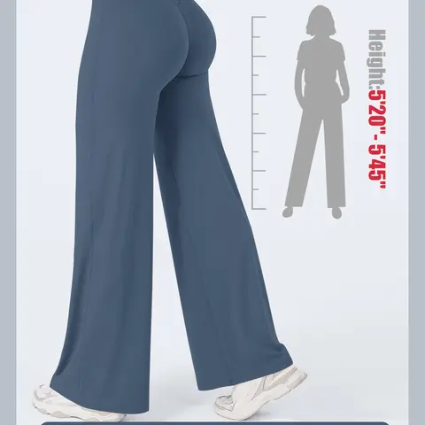 30'' Inseam Loose Casual Straight Leg Leggings for Women, Fit for Height 5'2.5''–5'4.5'', Workout Leggings Women No Front Seam Straight Leg High Waist Gym Yoga Pants, Fitness Bottoms