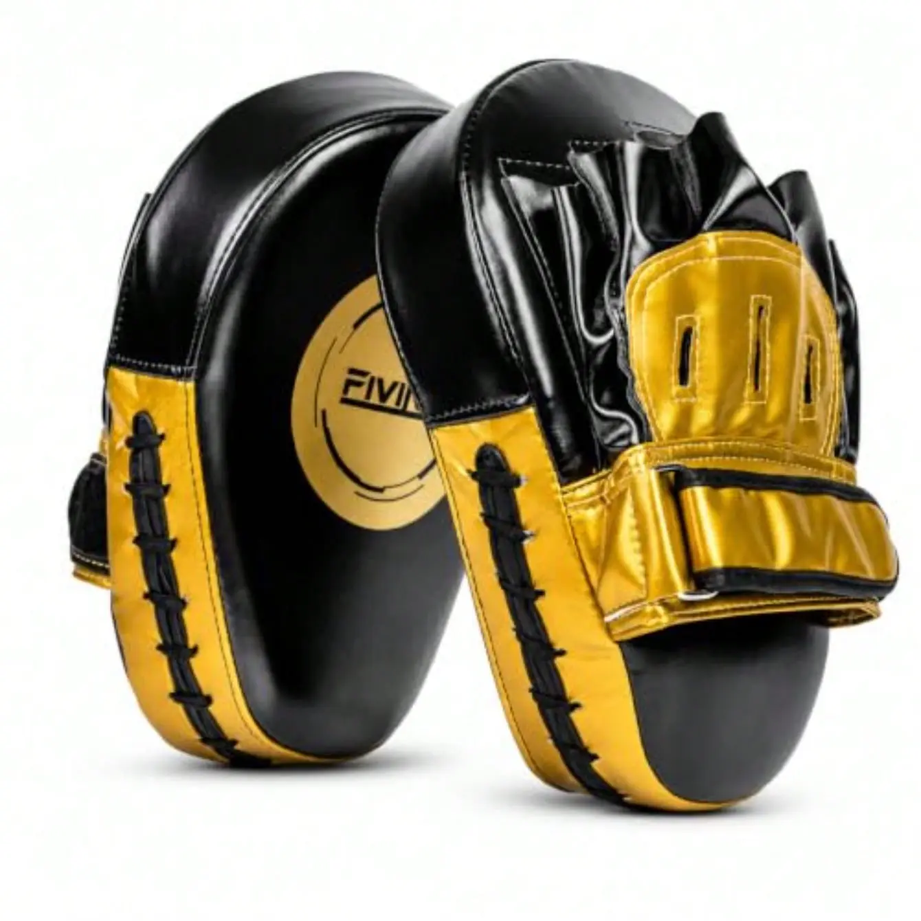 Professional Boxing Focus Mitts - Curved Design, Shock-Absorbing Pads, MMA Training Gear for Boxing, Muay Thai Coaching Equipment
