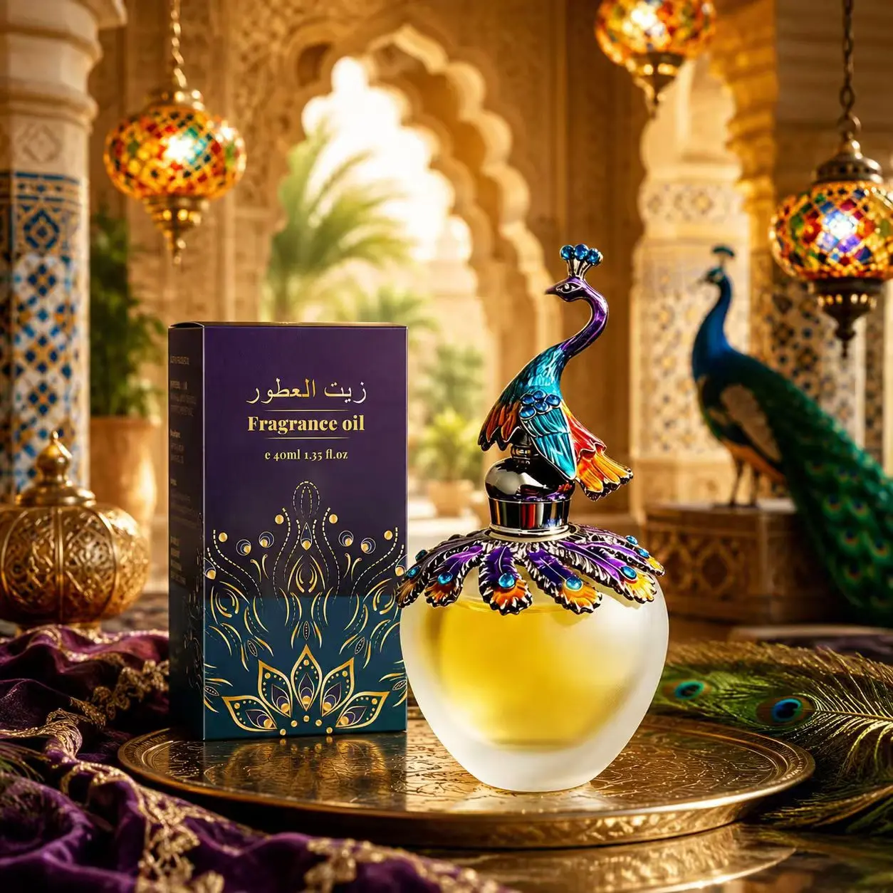 40ML Peacock Design Arabic Luxury Perfume, Elegant Gift Scent, Ideal for Daily Use and Travel, Portable Perfumes, Perfect Surprise for Christmas and Halloween
