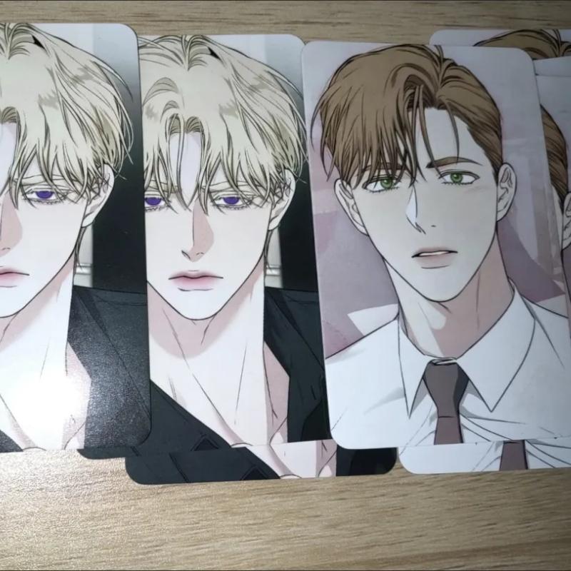 2 Pcs/set BL Male Male Love Lomo Card Alpha and Omega HD Photocard Postcard Fans Friends Cosplay Gift