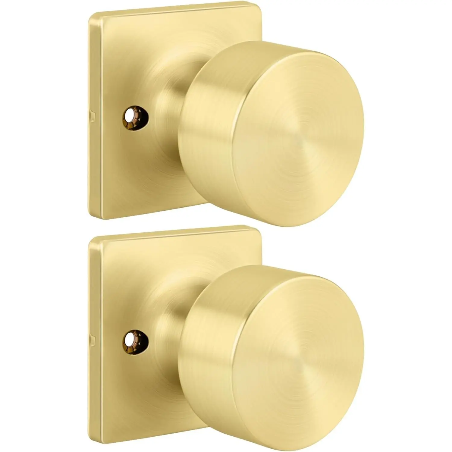 Brushed  Dummy Door Knobs Non-Turning Interior Handle Stainless Steel Pull for Closet  Doors 1 Pack