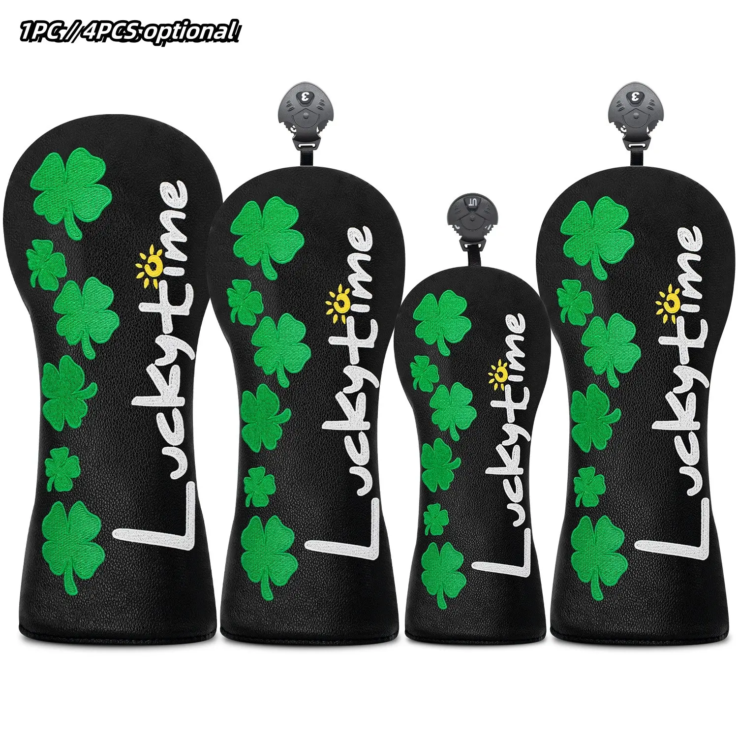 Premium Golf Club Headcovers, Floral Print Design for Driver, Fairway Wood & Hybrid, Protect Your Clubs, Enhance Game Style
